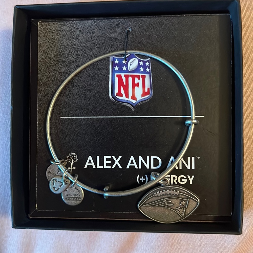Alex and Ani New England Patriots NFL charm bracelet
